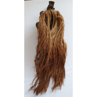 Afrikaans houten masker met haar